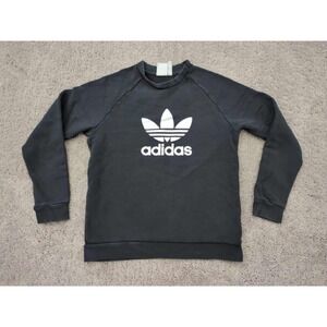 Adidas Pullover Sweatshirt Mens‎ Medium Crew Neck Fleece Athletic Casual